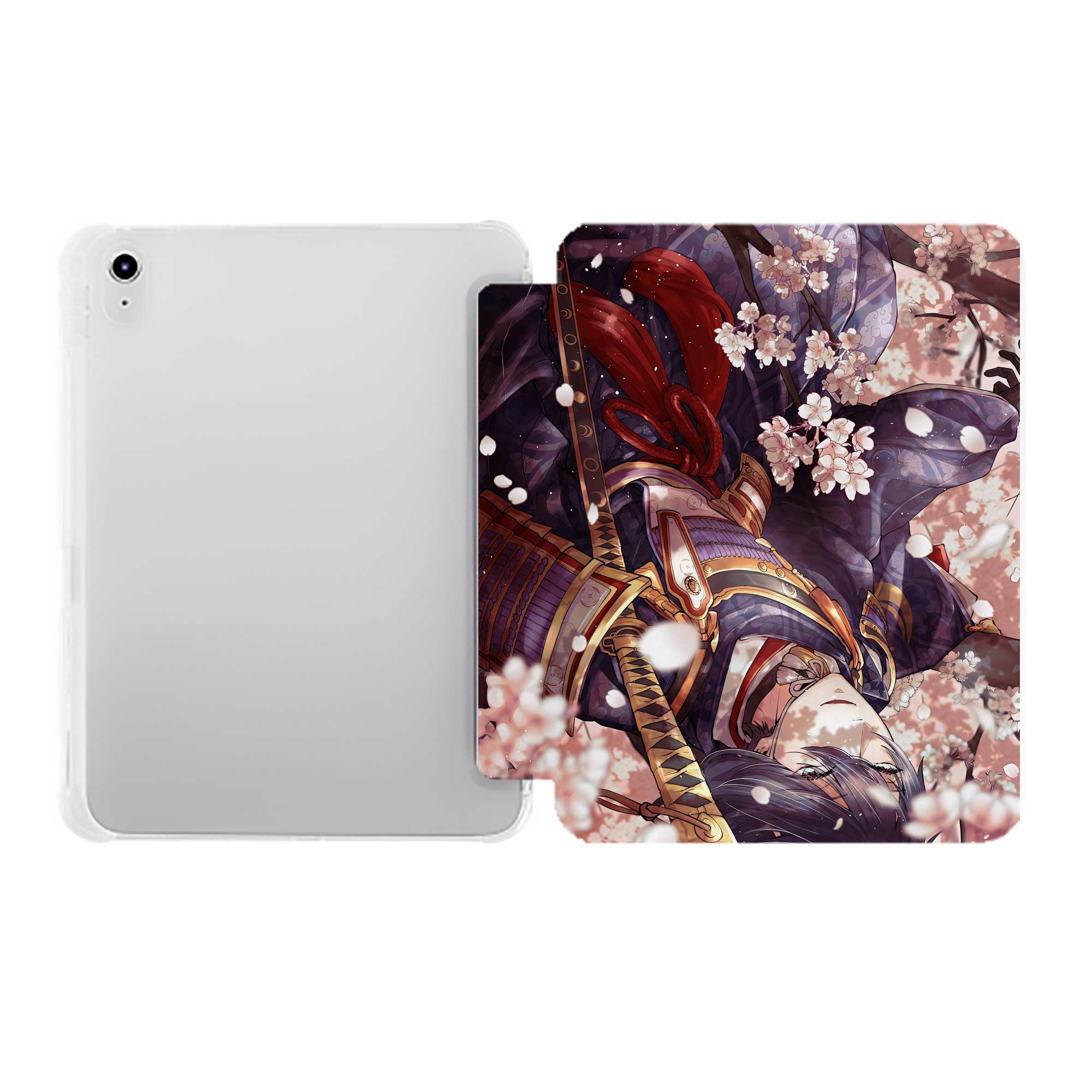 （画像用） 刀剣乱舞 Touken Ranbu IPad ケース ペン収納付き 三つ折りスタンド PUレザー×シリコン 対応機種9.5/10.5/10.9インチ